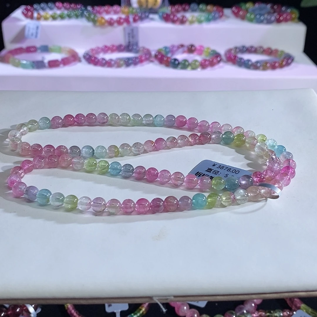 未镶嵌手链碧玺西瓜