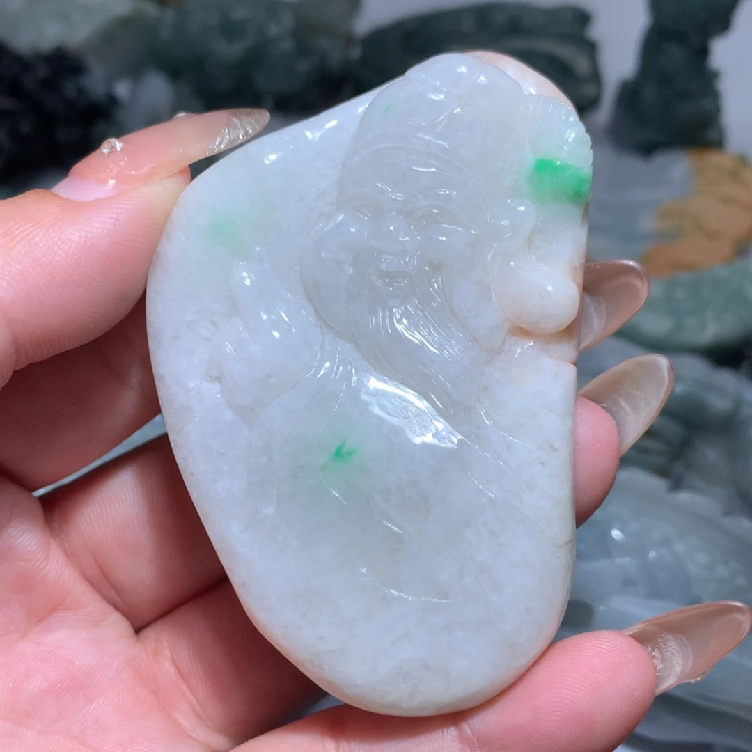 翡翠未镶嵌颈饰保真天然A货翡翠