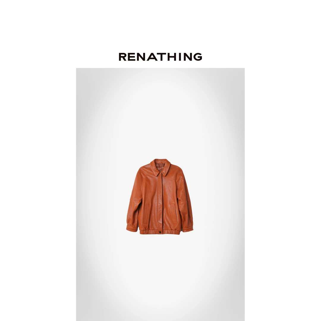 【RENATHING】全植鞣下摆松紧夹克外套