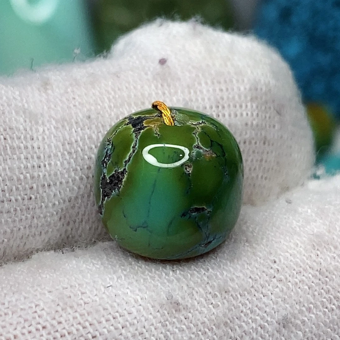 绿松石未镶嵌天然原矿 带武汉地大证书