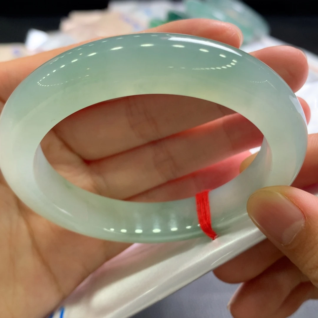 翡翠未镶嵌手镯30号56正圈