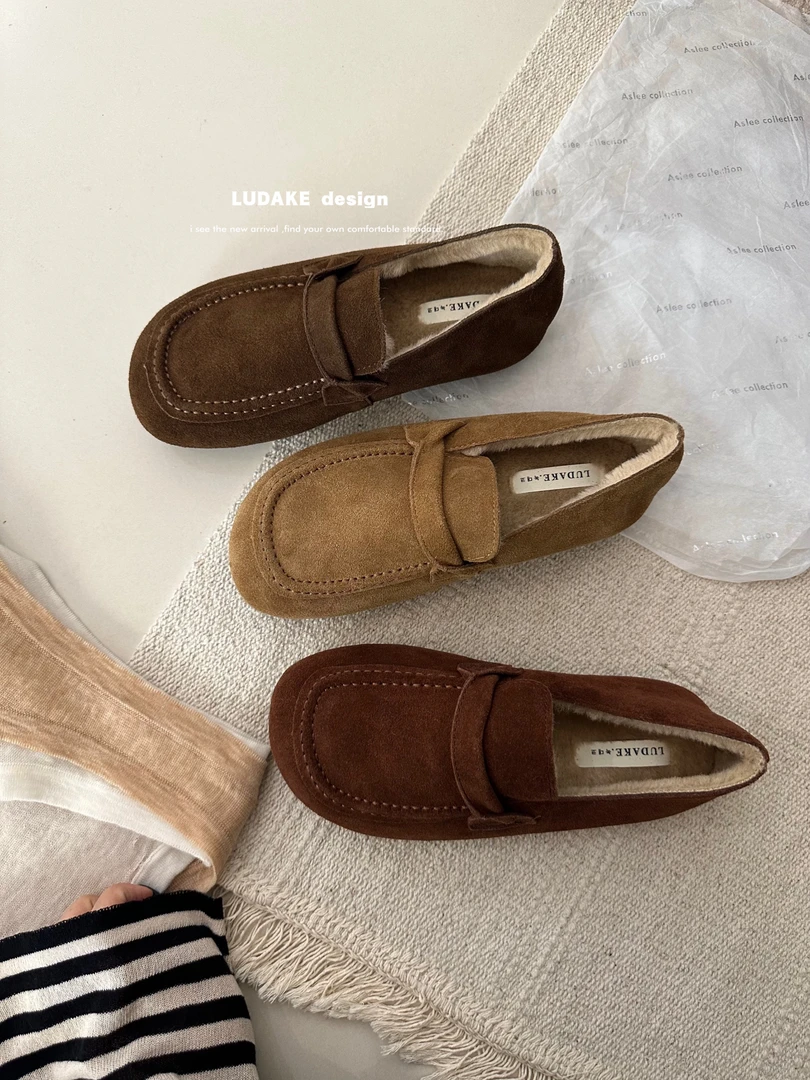 福秒 加绒的！真皮博肯玛丽珍鞋（XZ16500#）爱唯依