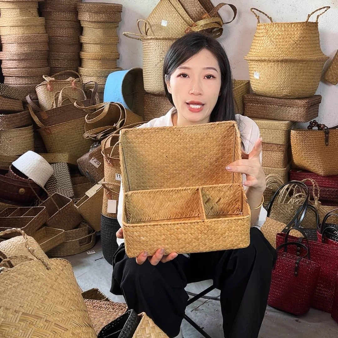 草编草编包/草编收纳盒微瑕疵