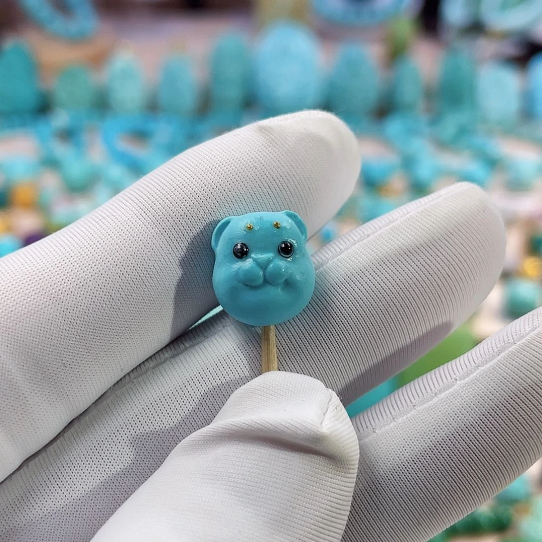 绿松石珠宝奇石未镶嵌添**贝