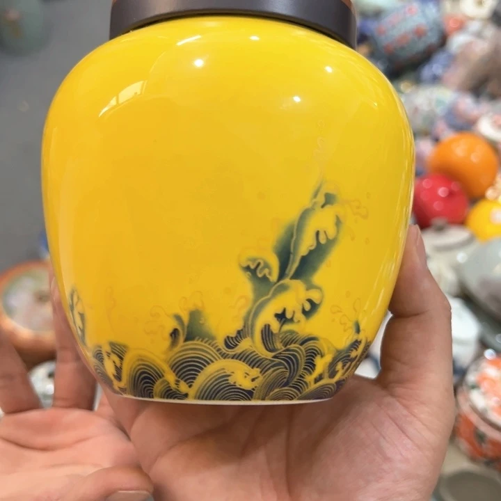 瑕疵福利品陶瓷茶叶罐