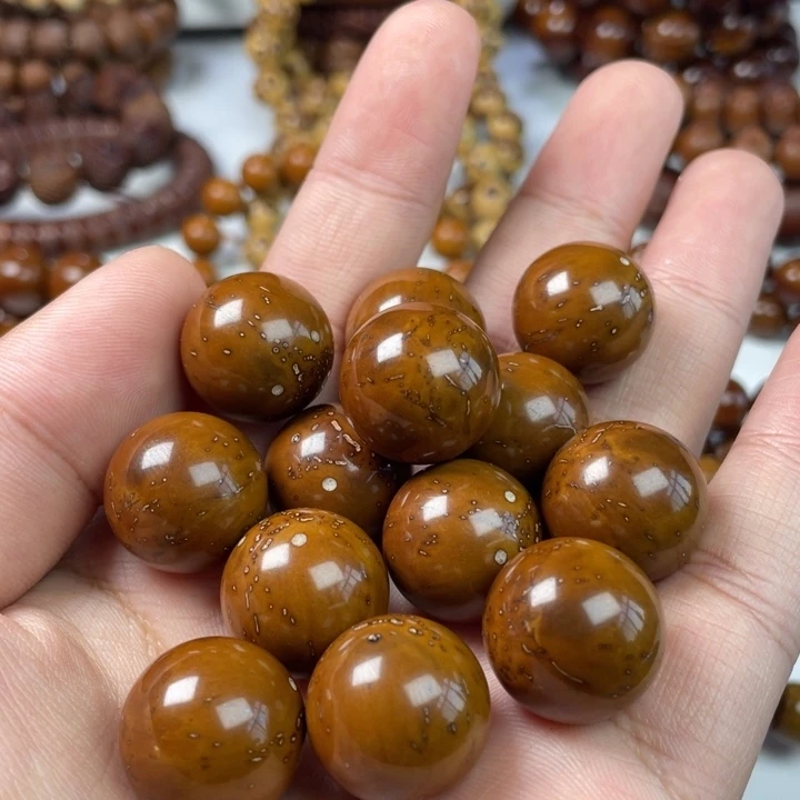 紫金鼠手串19尺寸光珠