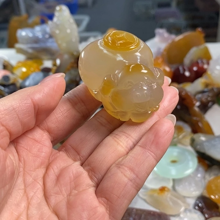 玛瑙/玉髓吊坠(不含链)未镶嵌