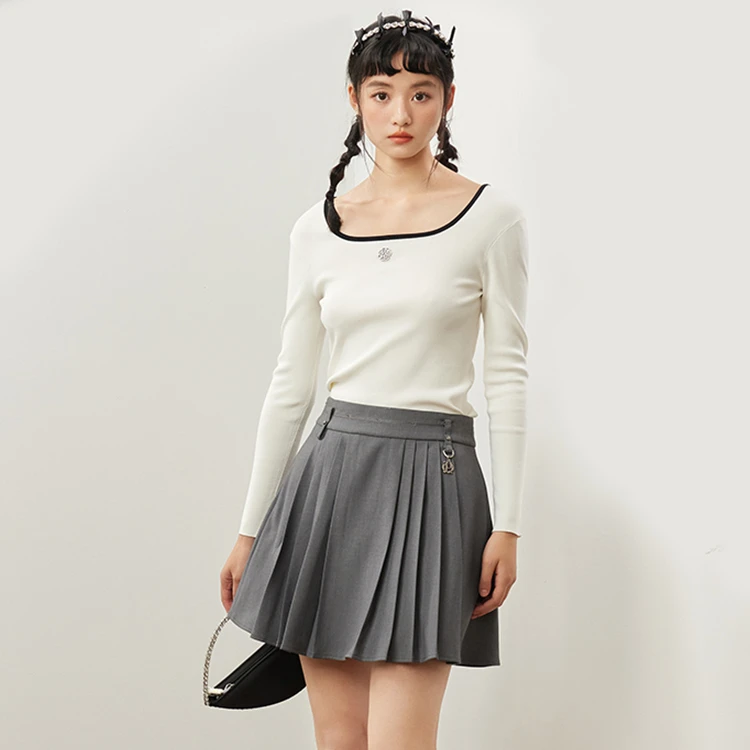 【银泰百货OH】pit 女士简约时尚毛针织衫百搭显瘦102C410316