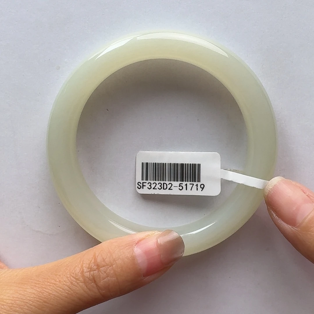 和田玉未镶嵌手镯59暖白