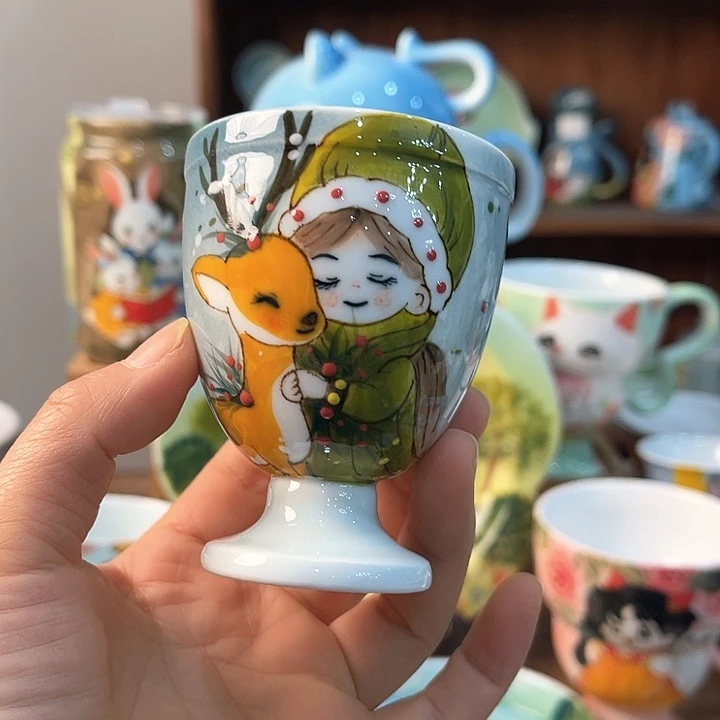 陶景德镇釉下手绘陶瓷