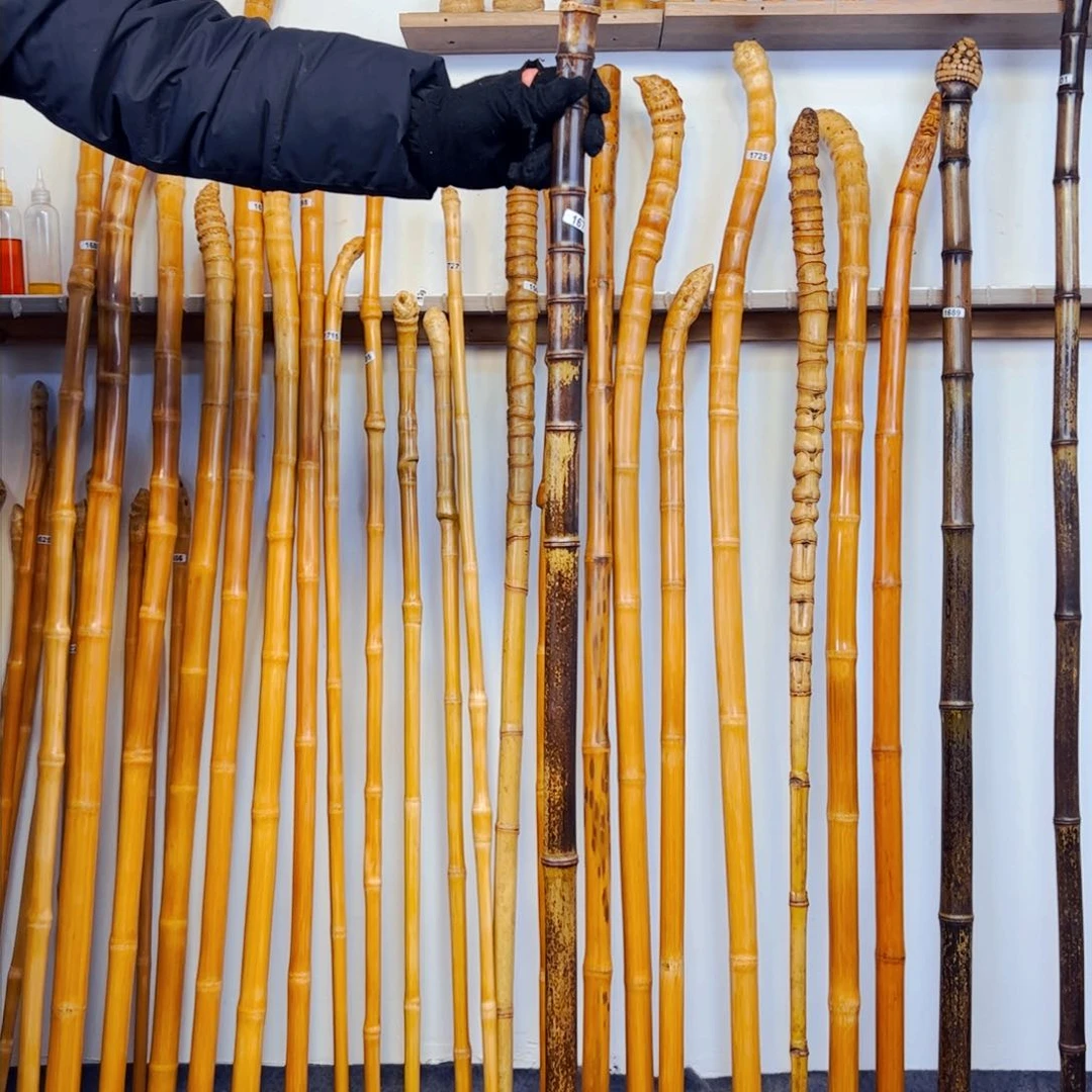 1673紫竹杖登山杖手持拐棍