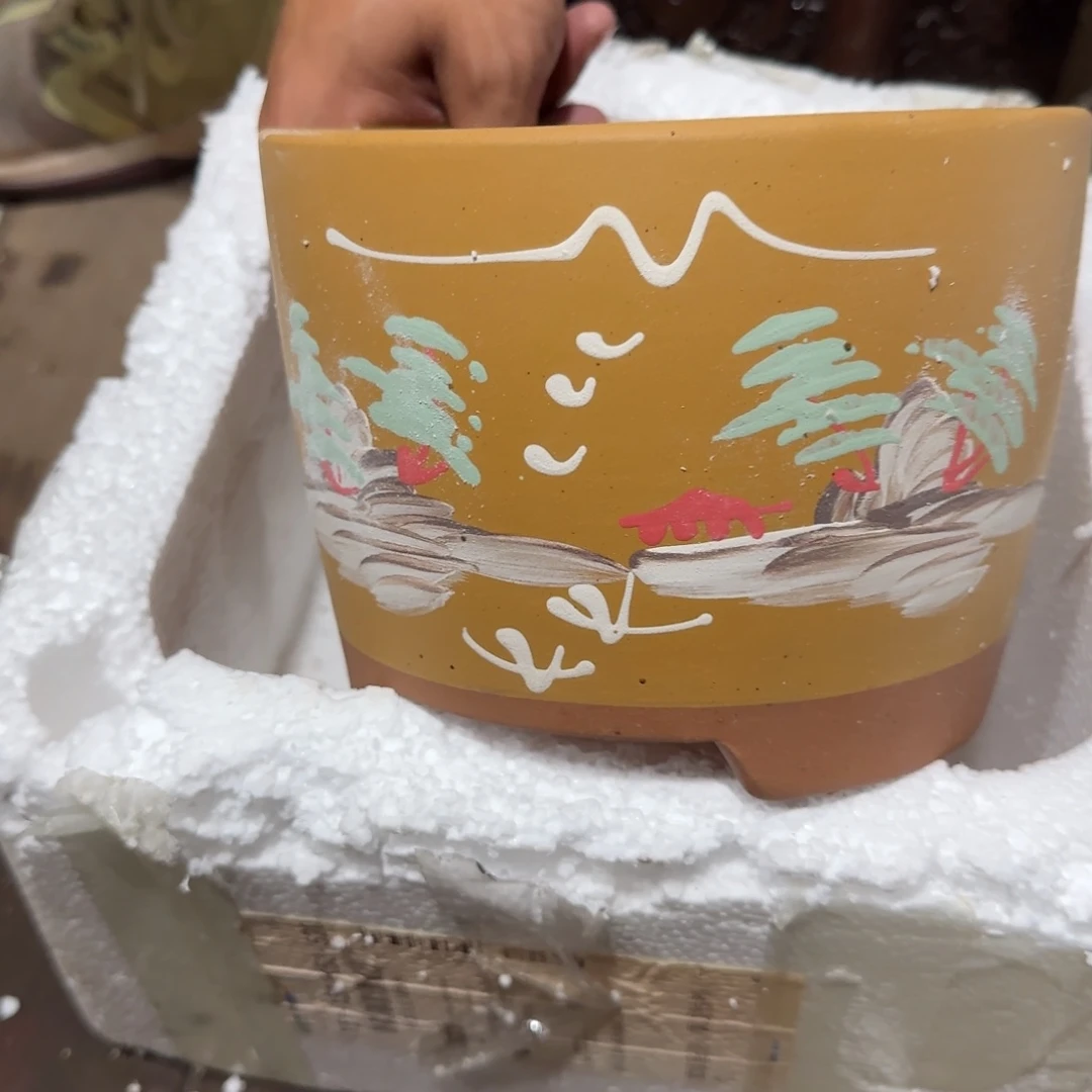 紫砂花盆口径17.14口径