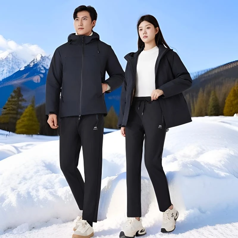 六防登山裤！秋冬防寒蓄热锁温加绒加厚拉链口袋休闲运动冲锋裤716