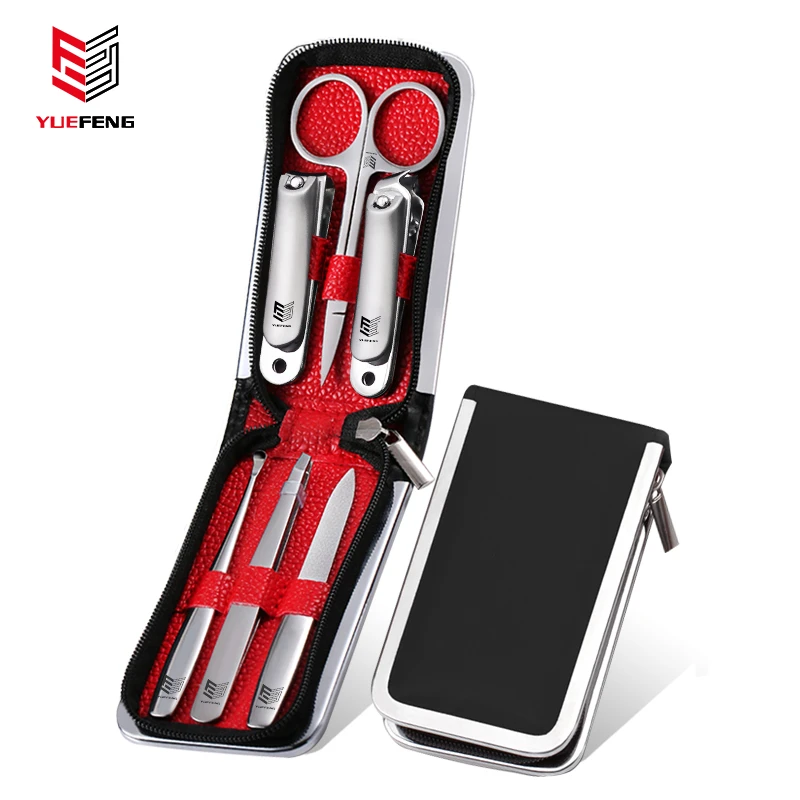 德国原装6件套拉链包指甲刀套装指甲剪修指甲专用指甲钳工具定制