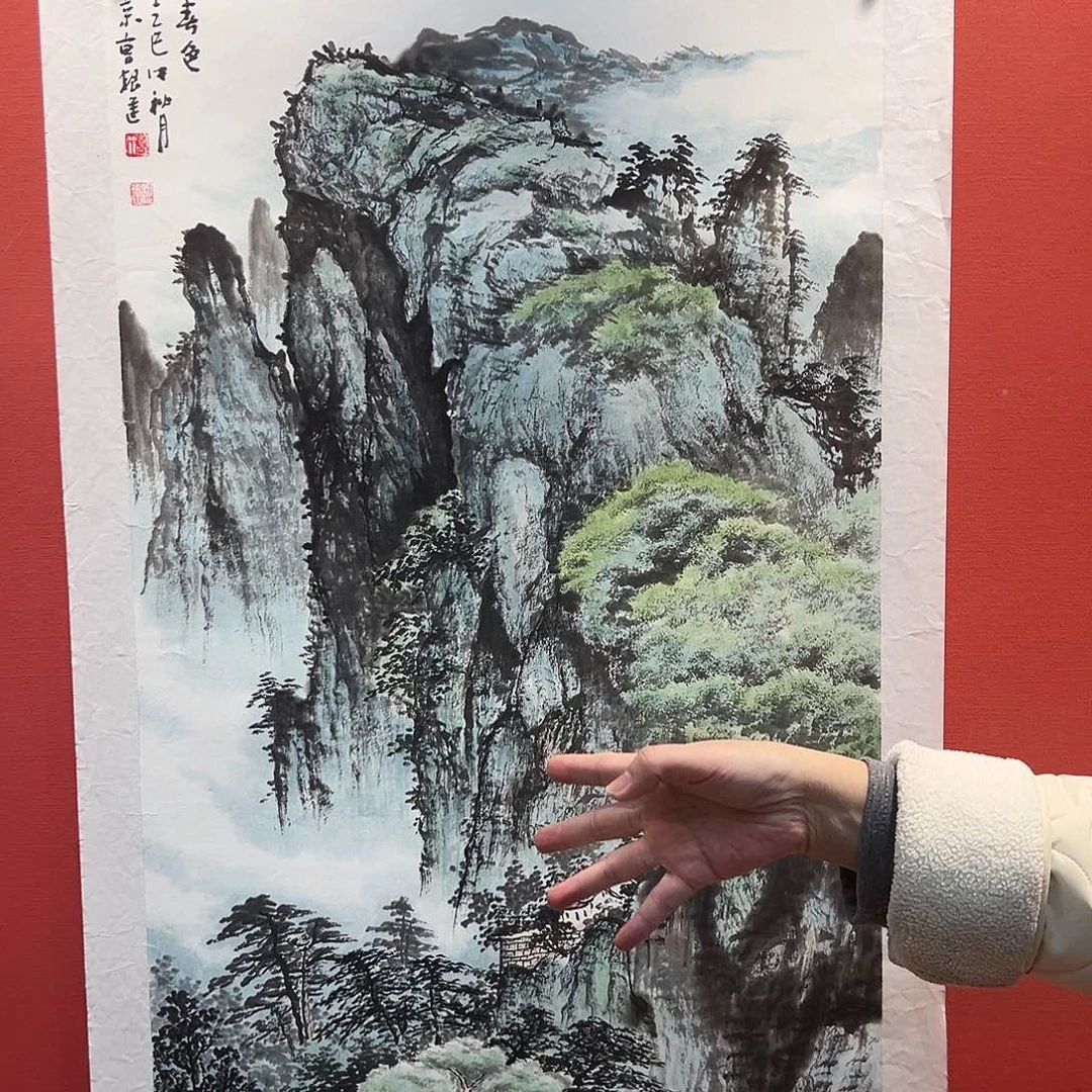 国画曹根建国画作品