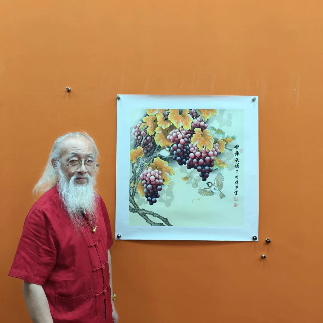 赵兴业《妙趣天成》四尺斗方 68*68cm 托底 古墨堂3