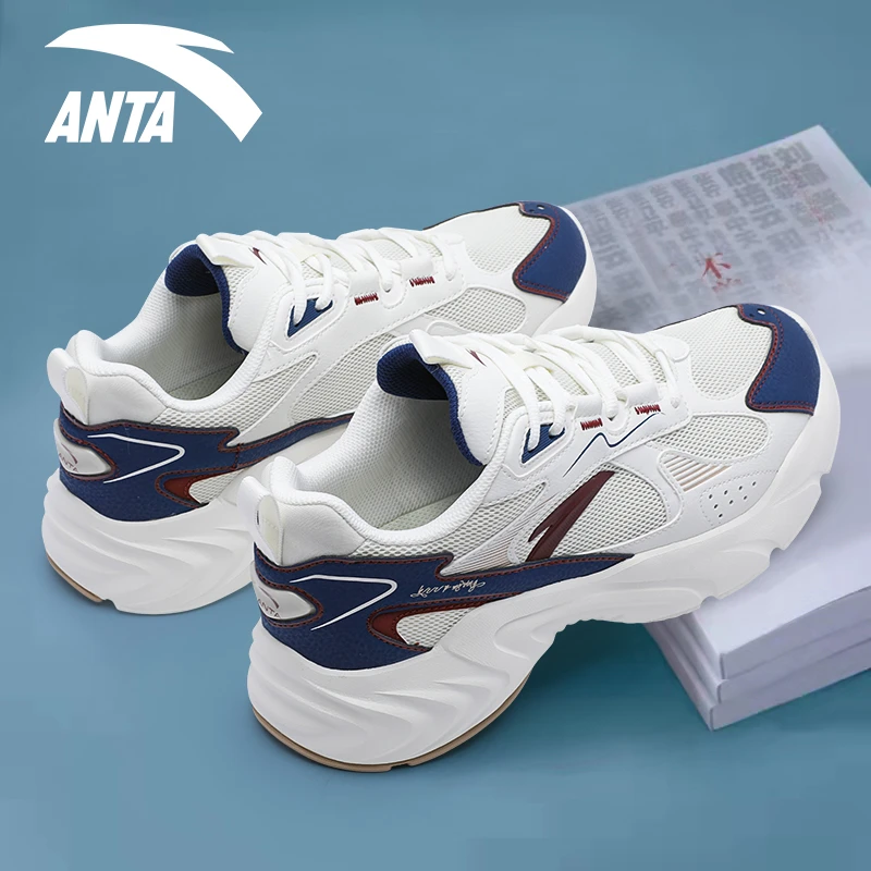 安踏男鞋休闲运动鞋冬季2025新款男士潮流百搭网面透气轻便跑步鞋