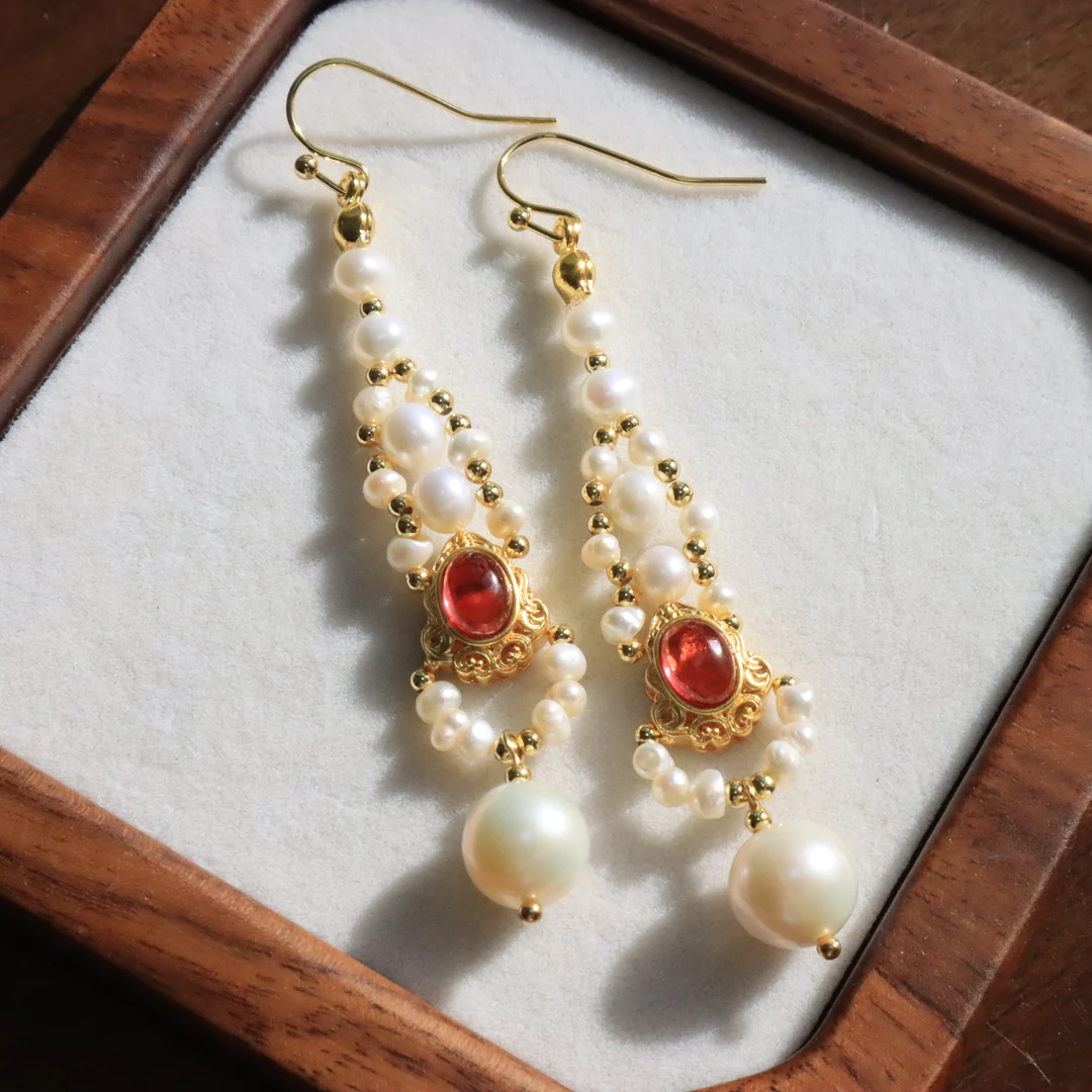 悦己容[醉太平]复古风编织流苏气质旗袍日常百搭耳环