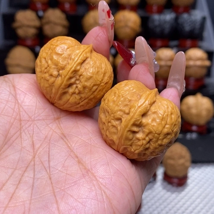 文玩核桃把件小金印元宝44号