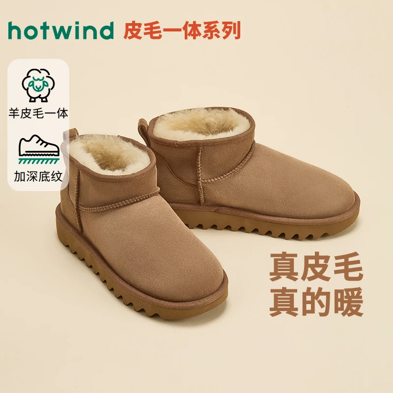 【皮毛一体抗寒系列】保暖雪地靴2025年冬季新款加绒加厚舒适棉鞋女