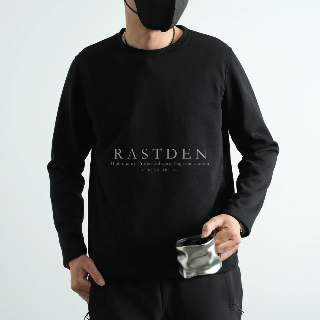 无痕轻柔高保暖男士秋冬商务休闲高端羽绒长袖T恤鹅绒T保暖打底衫