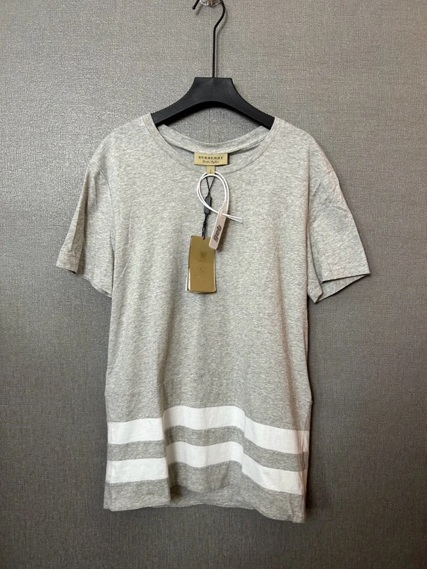 99新 BURBERRY/博柏利 灰色半袖T恤