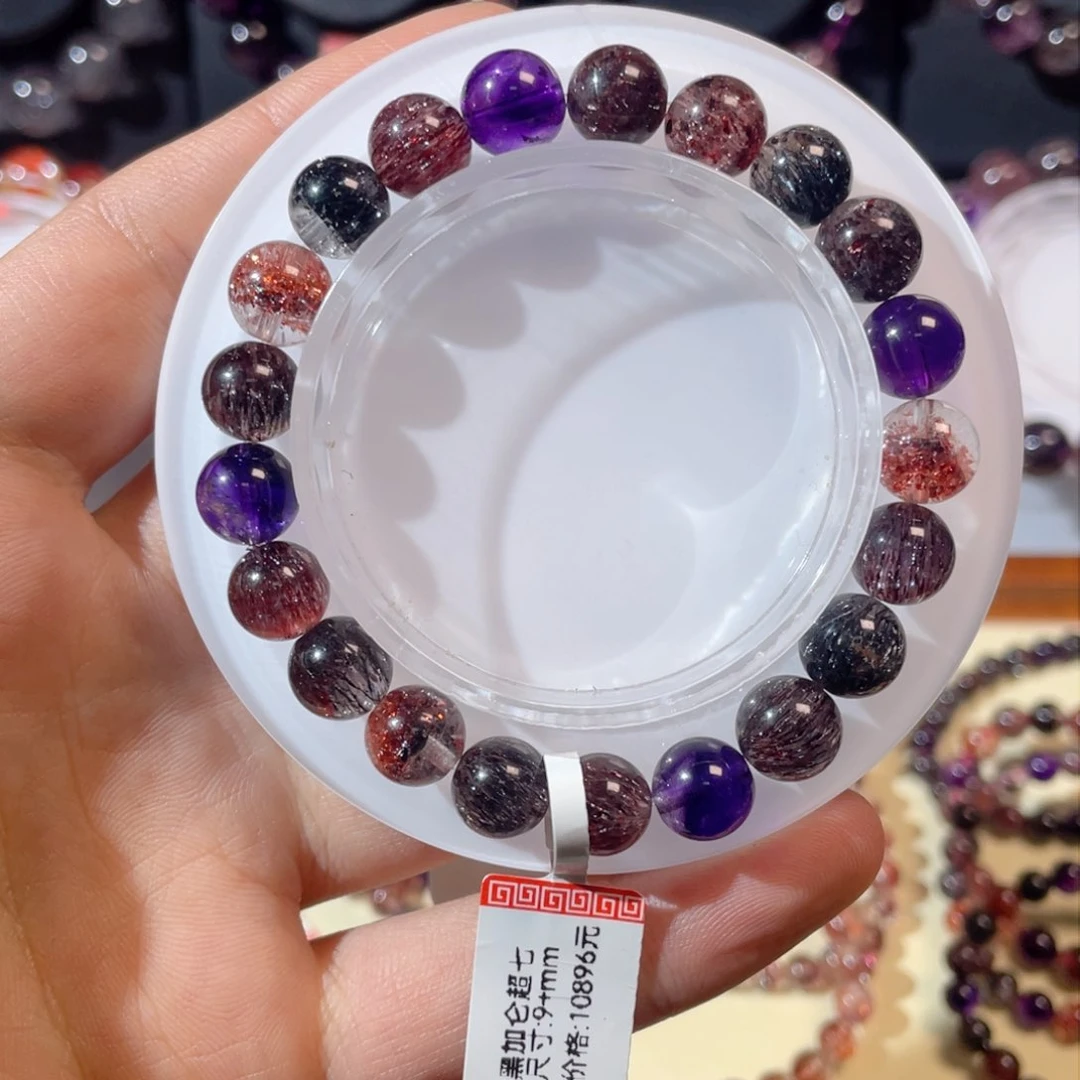 未镶嵌手链水晶黑加仑9.3