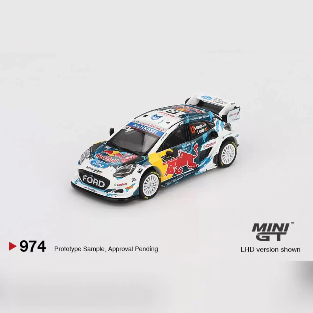 预售 MINIGT 1:64 福特拉力赛 WRT 974号 合金汽车模型