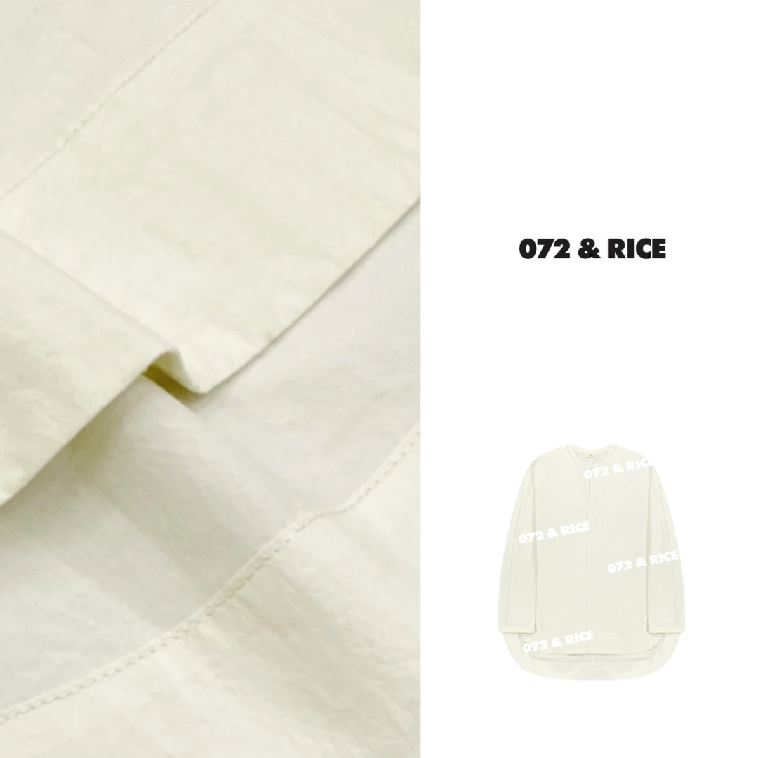 072 & RICE【豆梨】100%纯棉 夏季休闲圆领长袖上衣 32S072Z*