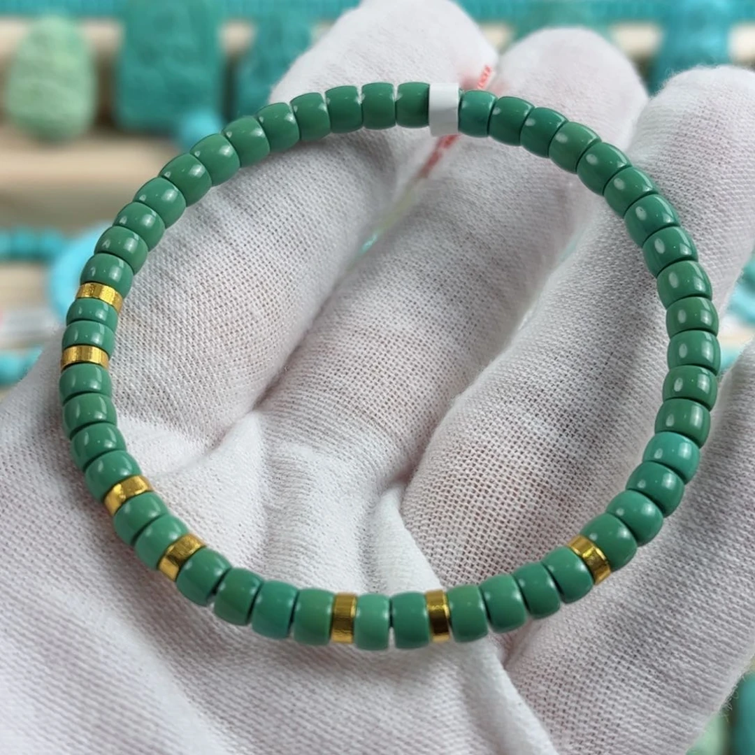 18K金镶嵌绿松石配饰