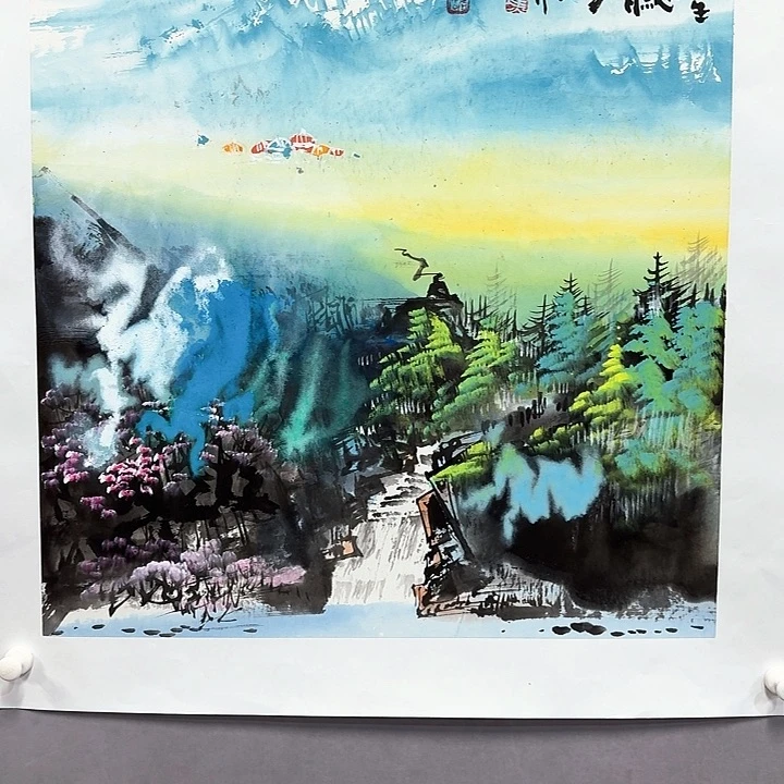 国画亲笔手绘放心去藏