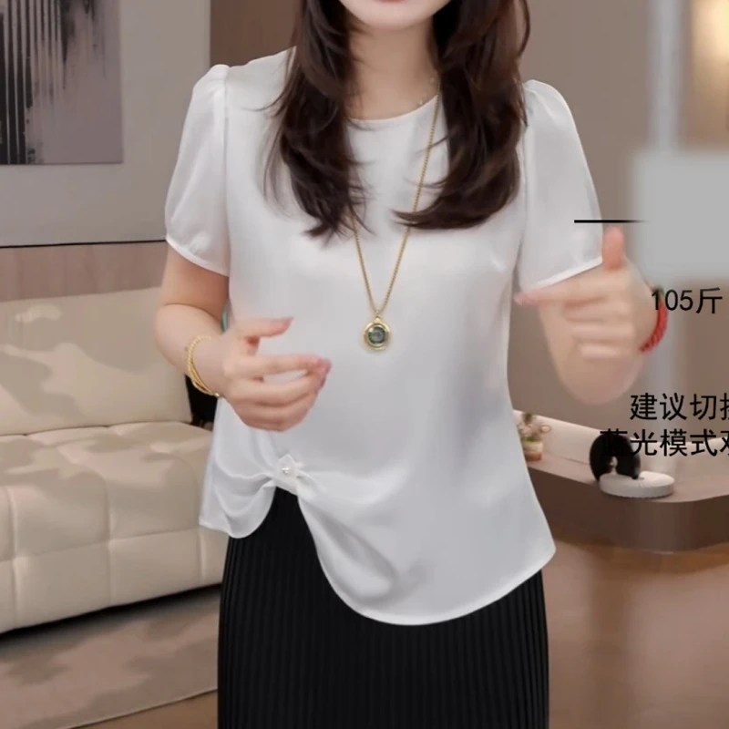 2025凉感气质短袖设计感小众时尚百搭LK2505368