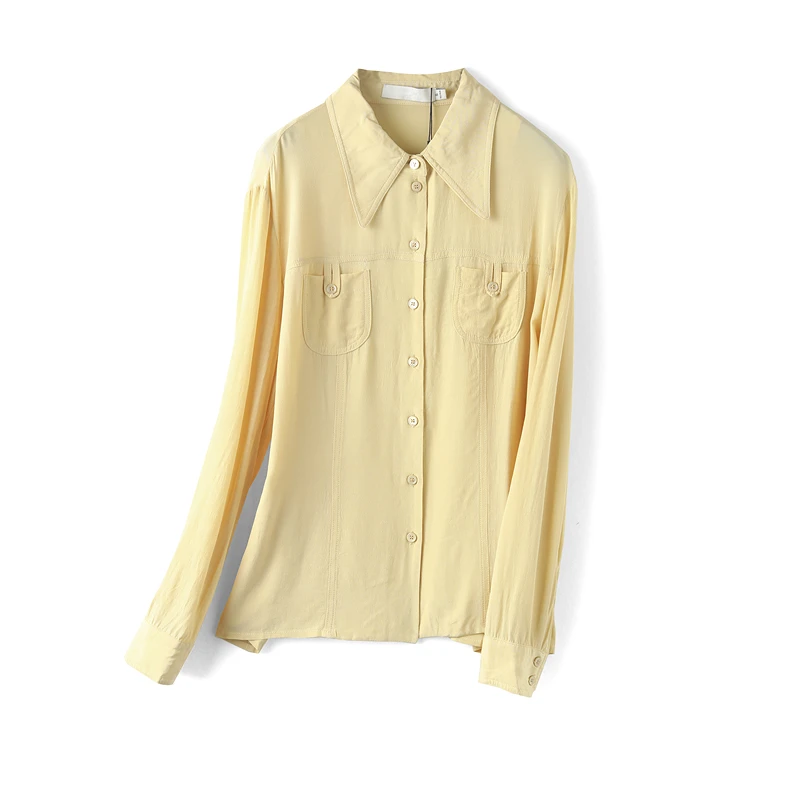 33723【然系列】气质纯色休闲衬衫RAC18552