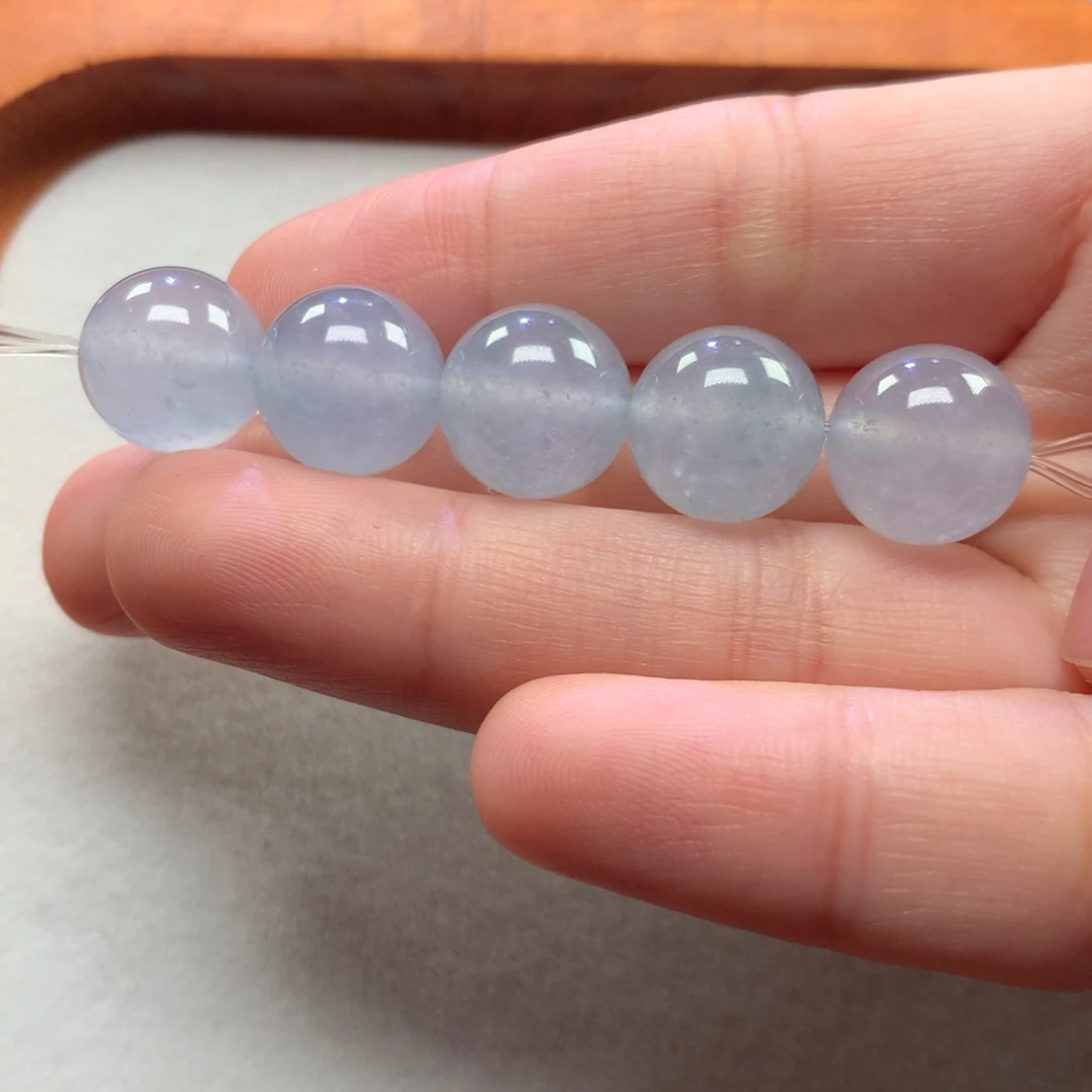 翡翠未镶嵌手链正冰