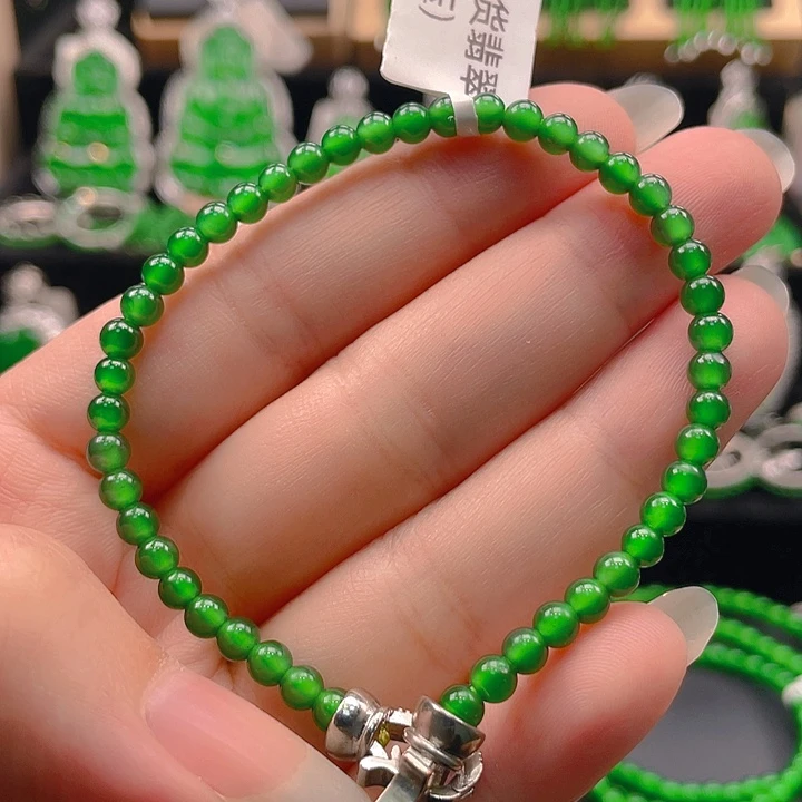 翡翠未镶嵌手链255657