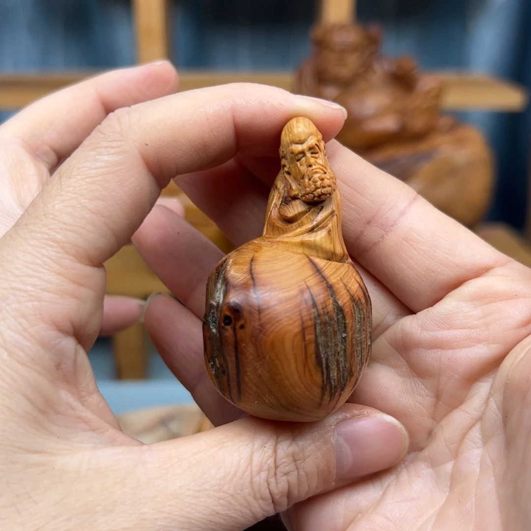 P***长柏木崖柏木摆件手把件，