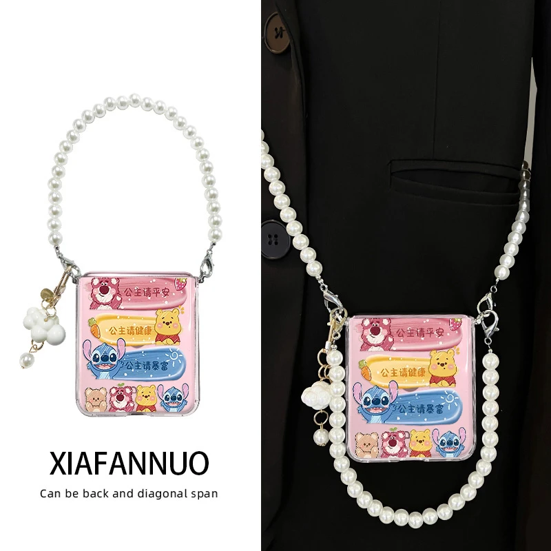 适用摩托罗拉moto razr60手机壳联想60ultra保护壳带挂绳可爱创意