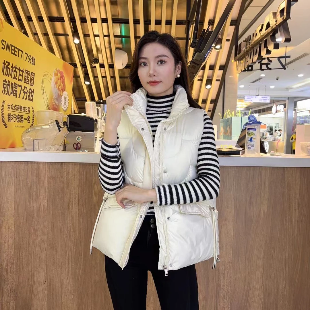 【运费补贴】秋冬加厚百搭外穿宽松韩版保暖女士时尚马甲立领坎肩