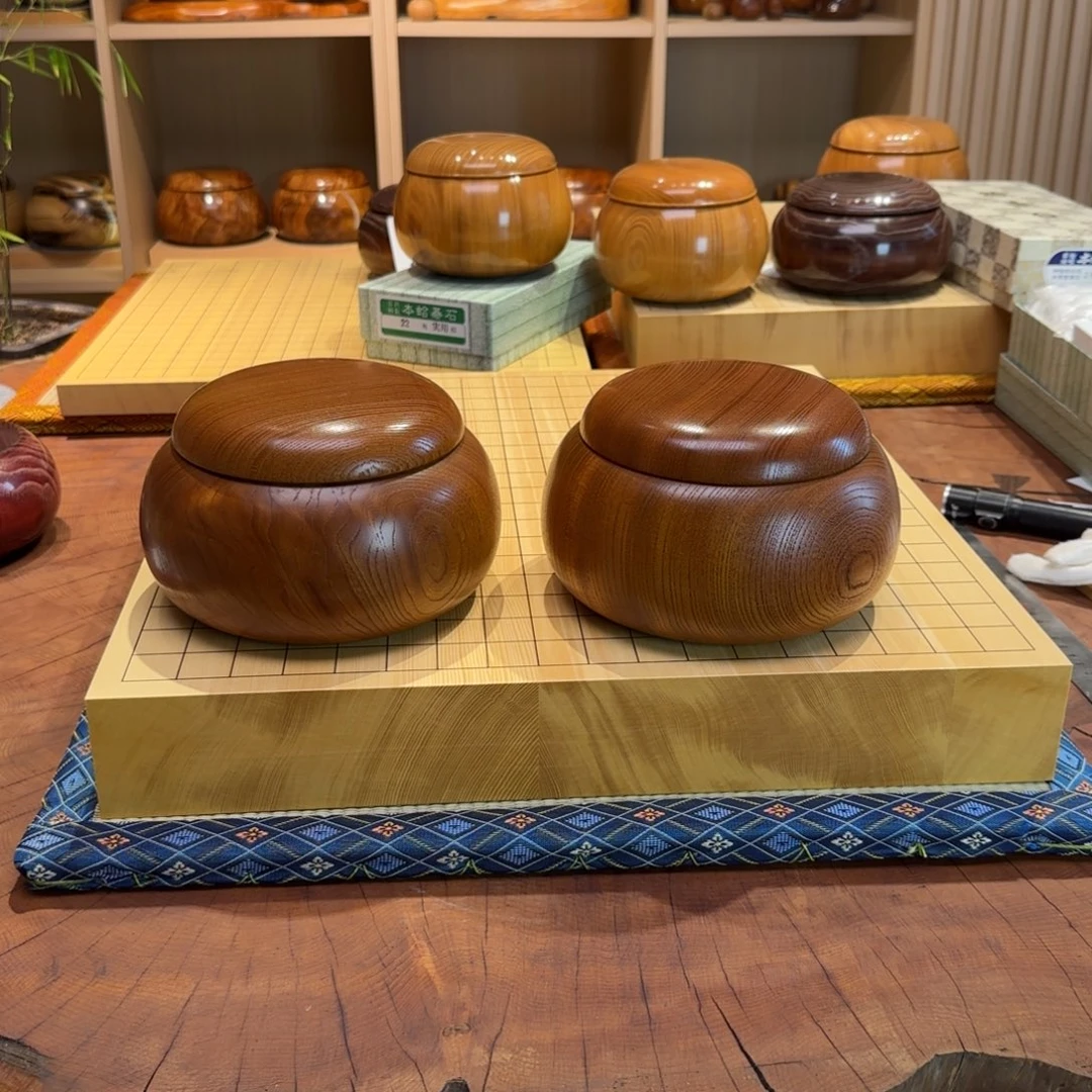 木质日向榉超特大棋罐