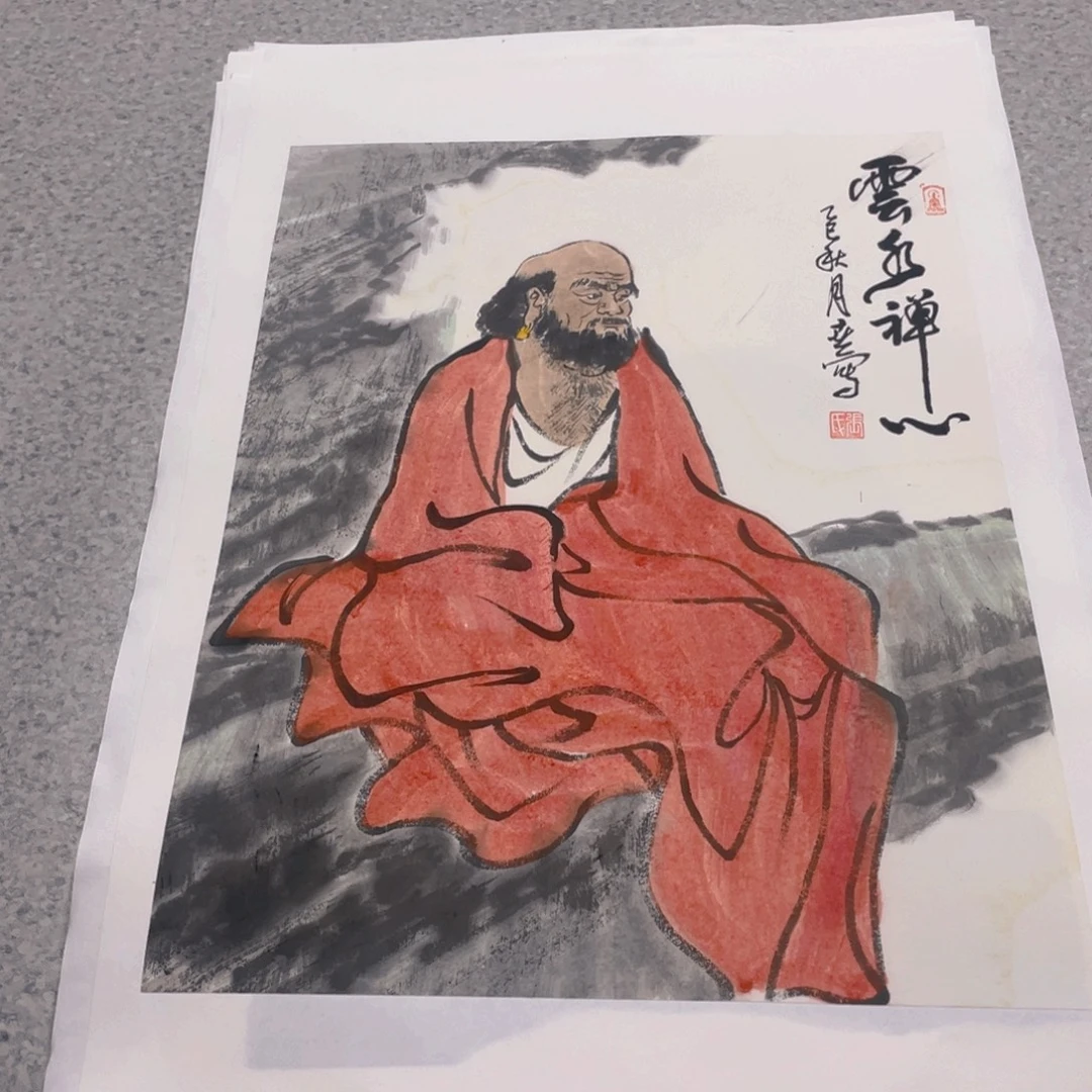 国画1.4平尺纯手绘国画作品