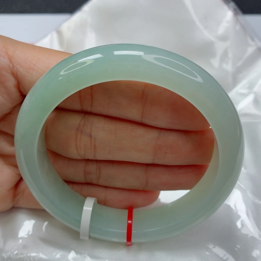 未镶嵌手镯翡翠老坑57圈渐变葡萄肉015