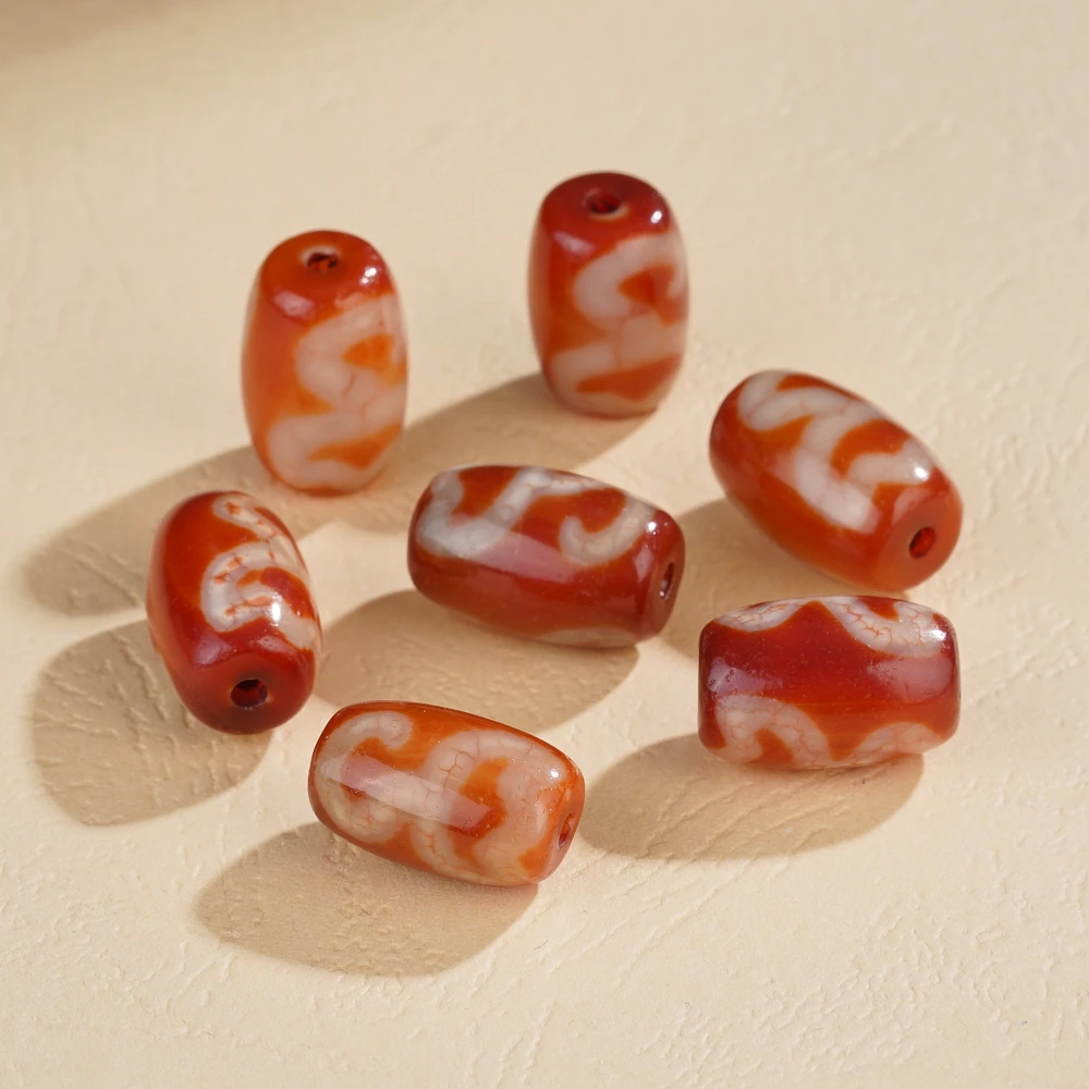 云丹拉姆丨定制款红肉天珠单珠多样性发其一