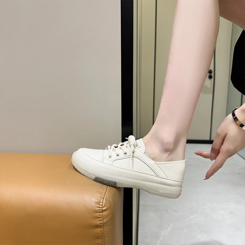 2025新款真皮小白鞋女春秋款软皮韩版休闲板鞋女休闲鞋女学生鞋子