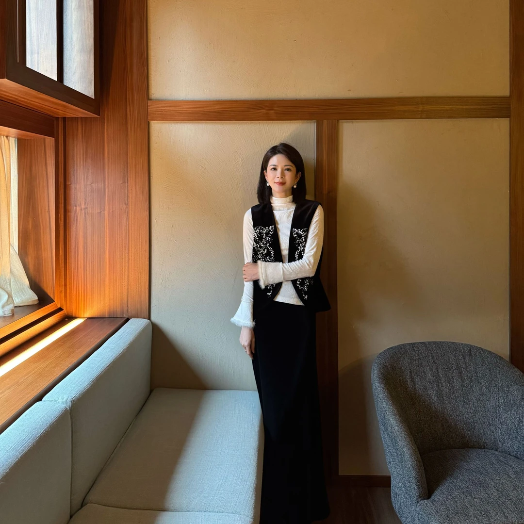 ANGELIAORIGINAL月华缀珠 重工钉珠刺绣秋冬中式气质丝绒马甲#860