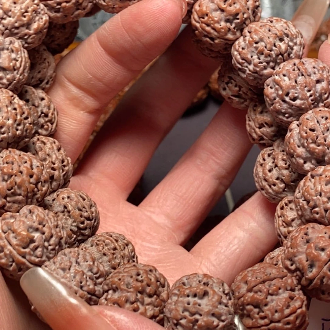 金刚菩提手串霜*楼五瓣18闷墩蜂窝256
