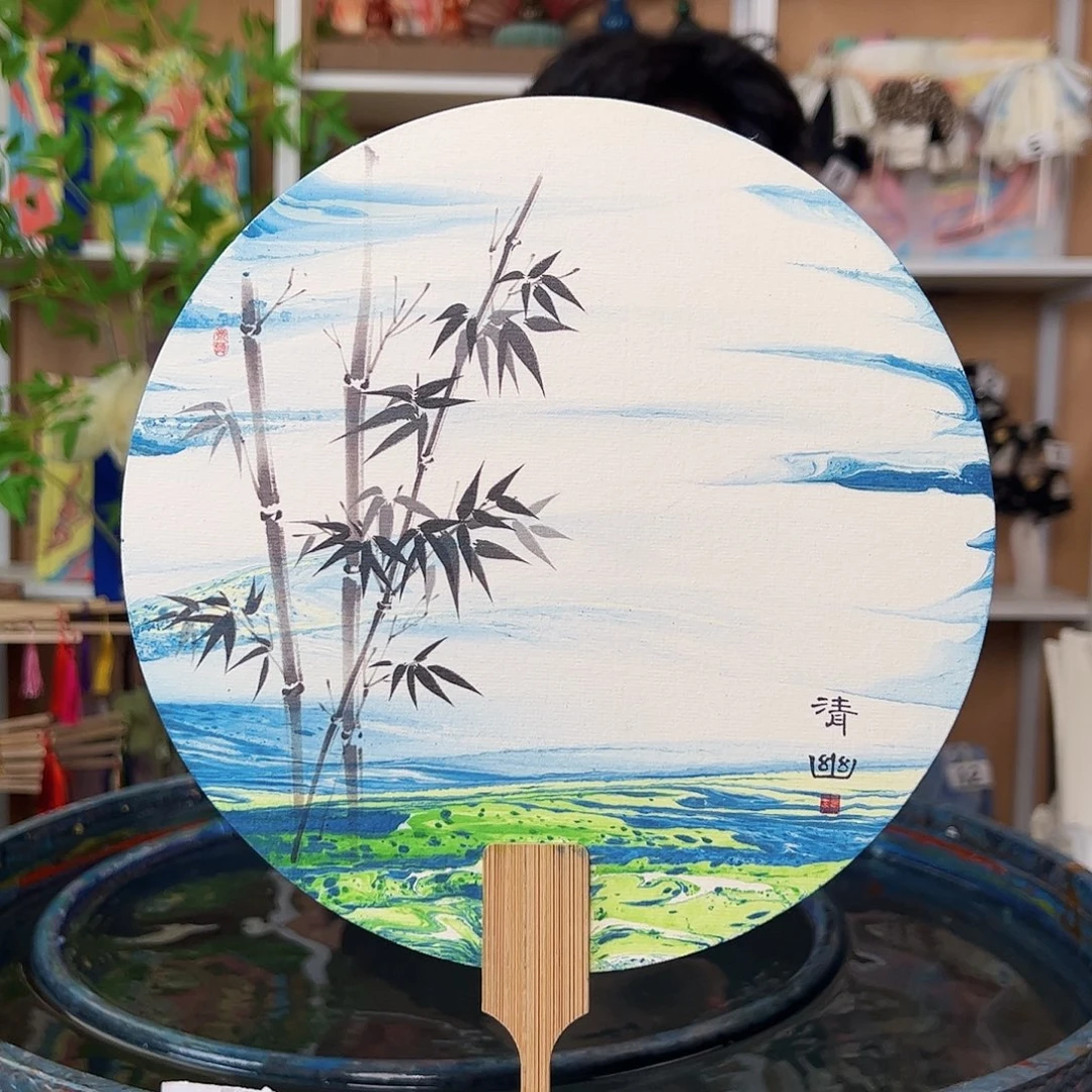扇子非遗漆扇 成品团扇