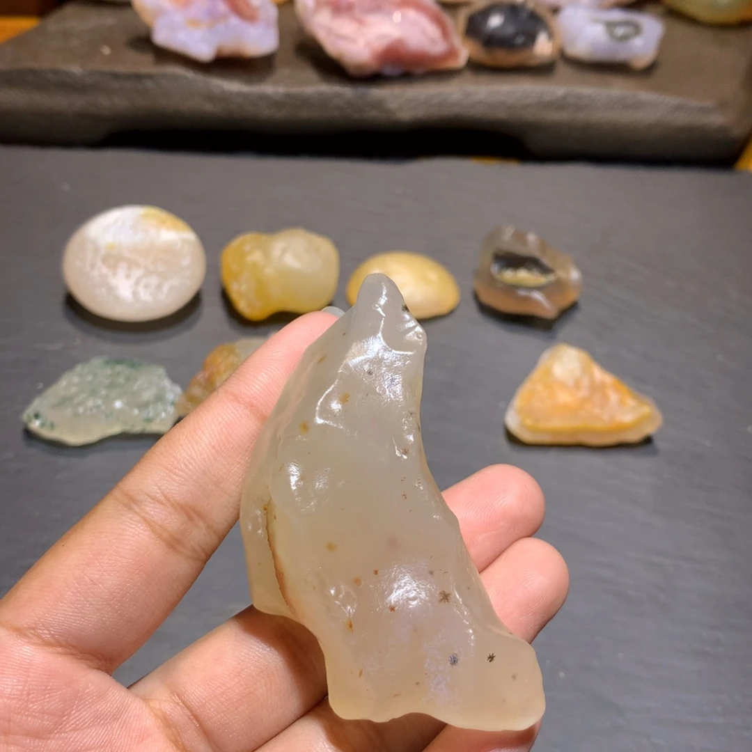 玛瑙/玉髓未镶嵌项链