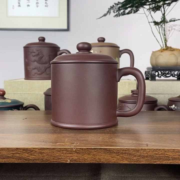 茶杯紫砂紫砂盖杯500cc