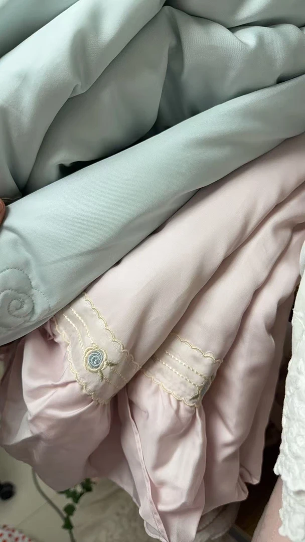 韩版天丝山茶花系列床盖