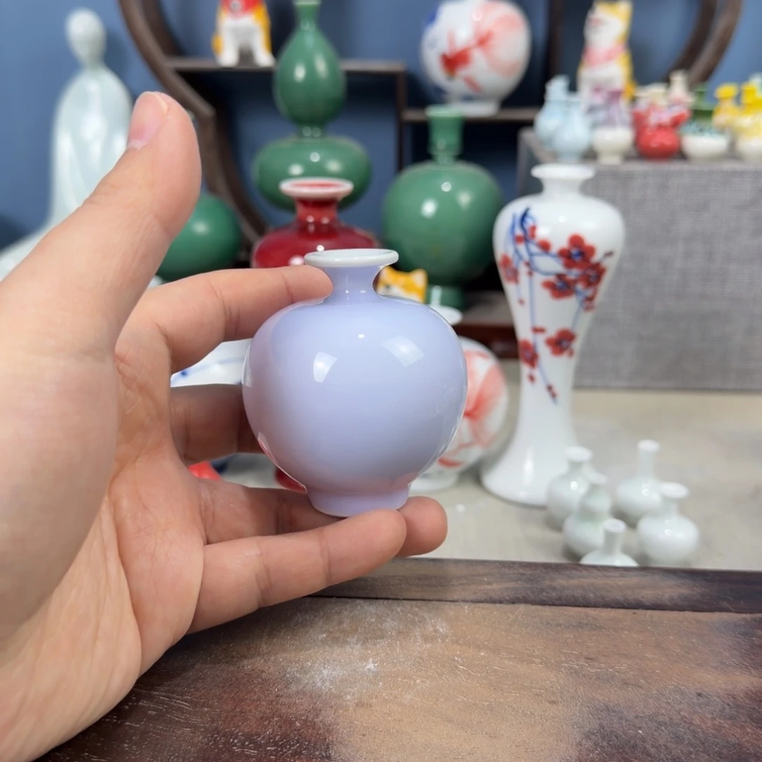 陶瓷手工小花器摆件